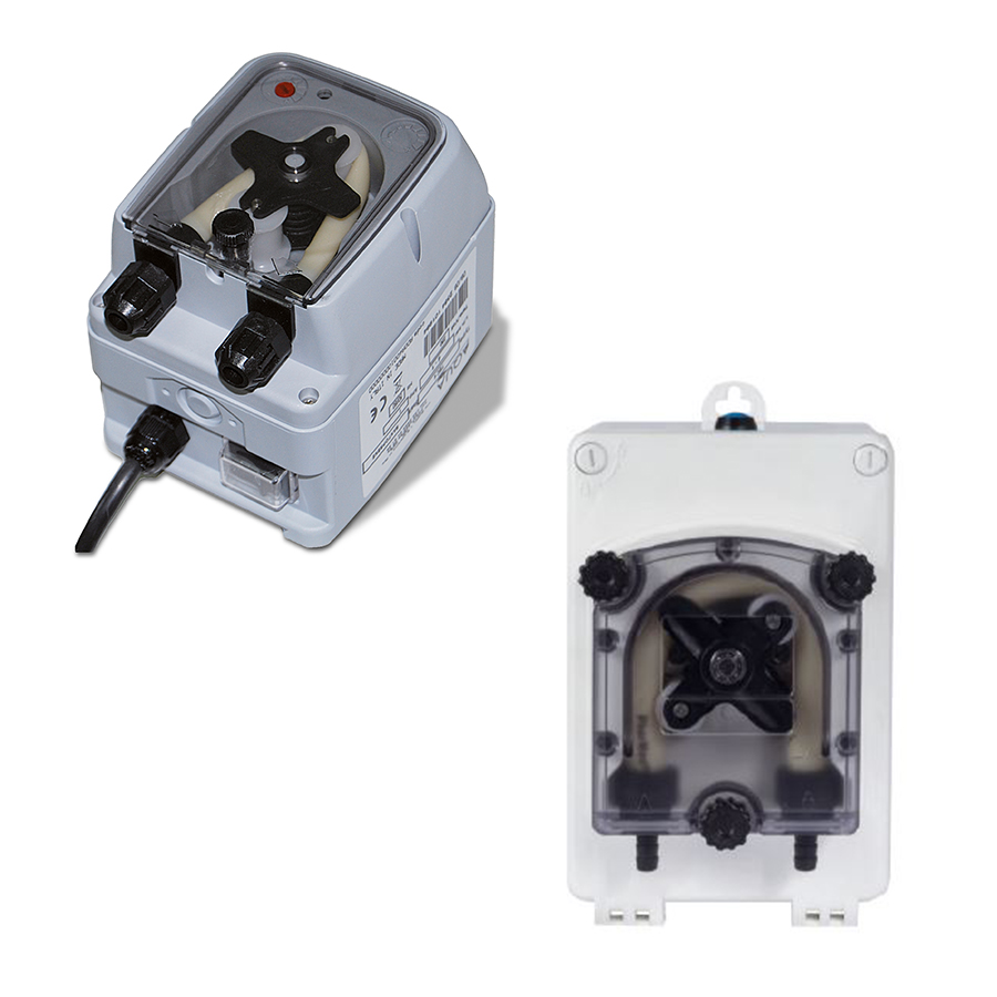 Einzelne Waschmittel- und Glanzmittelpumpen